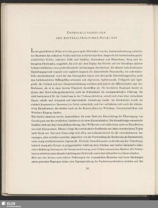 Entwicklungsstufen Der Mittelalterlichen Baukunst