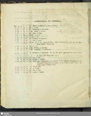 Corrigenda et addenda