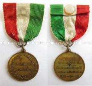 Medaille zur Enthüllung des Honveddenkmals für Soldaten der ungarischen Nationalarmee, Ausführung in Bronze, Königreich Ungarn