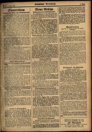 Zweite Ausgabe vom Montag, den 26. März 1934.