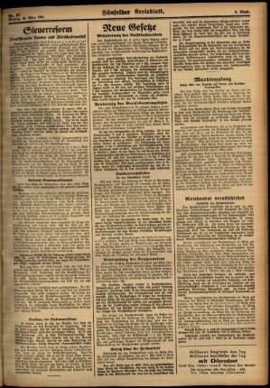 Zweite Ausgabe vom Montag, den 26. März 1934.