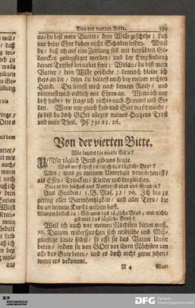 Von der vierten Bitte.