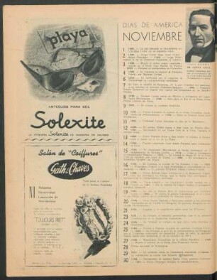 Noviembre : Días de América