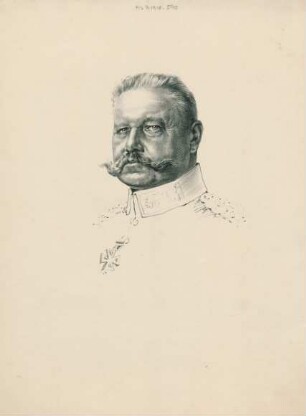 [Bildnis] Paul von Hindenburg