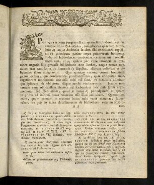 iii-xii, Postquam cum pergrata illa...
