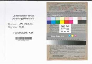 Entnazifizierung Karl Hurschmann, geb. 24.09.1895 (Werkmeister)