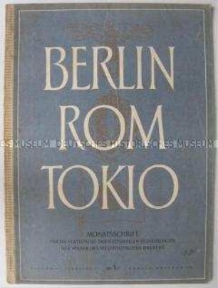 Kulturpolitsche Monatszeitschrift der faschistischen Achsenmächte (in deutscher und italienischer Sprache)