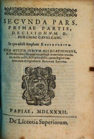 Decisiones fori Fivizanens. aliorumque insignium locorum peregrinae & amabiles, 1,2