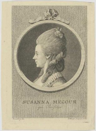 Bildnis der Susanna Mecour, geb. Preissler