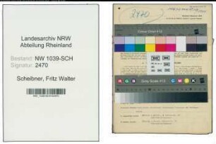 Entnazifizierung Fritz Walter Scheibner , geb. 04.05.1899 (Bankbeamter)