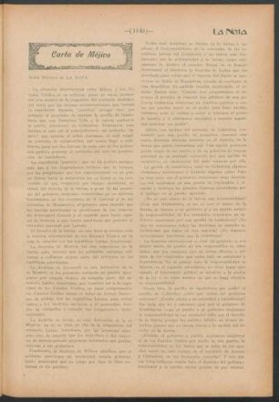 Carta de Méjico