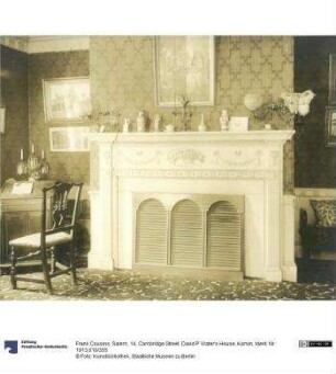 Salem, 14, Cambridge Street, David P. Water's House, Kamin