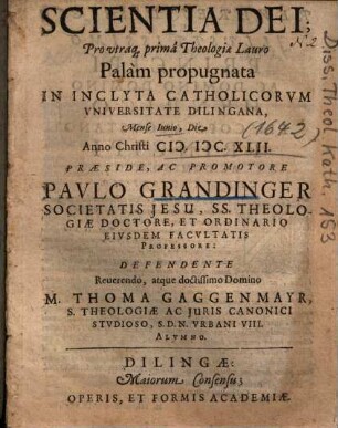 Scientia Dei