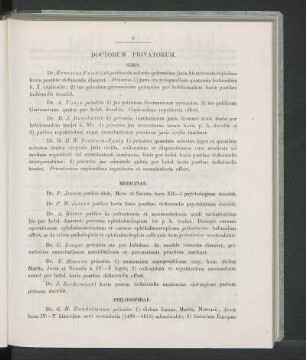 Doctorum Privatorum.