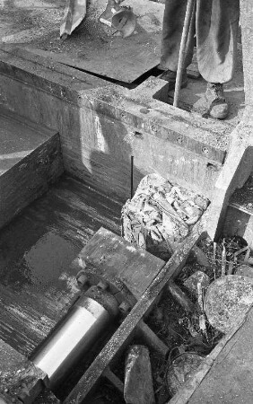 Schrottpressbetrieb Mußgnug & Co im Karlsruher Rheinhafen.