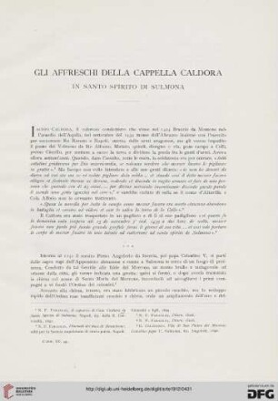 15: Gli affreschi della cappella Caldora in Santo Spirito di Sulmona