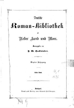 Deutsche Romanbibliothek. 4. 1876, Bd. 1