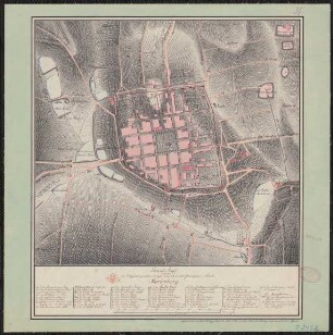 Grundriss von der im Ertzgebürgischen Creyse liegenden schriftsässigen Stadt Marienberg