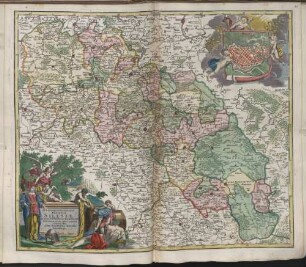 Superioris et Inferioris Ducatus Silesiae In Suos XVII Minores Principatus Et Dominia Divisi Nova Tabula