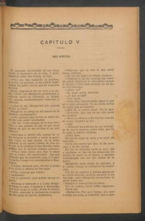 Capítulo V - Dos cartas
