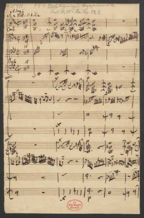 Konzerte. Auszüge (Adagio); cemb, strings; c-Moll; H 441/2; Wq 31/2