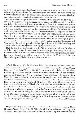 Woermann, Adolph :: Wie die Windrose dreht, das Abenteuer meines Lebens zwischen Afrika und Hamburg, für das Deutsche Schiffahrtsmuseum hrsg. von Uwe Schnall : Hamburg, Kabel, 1990