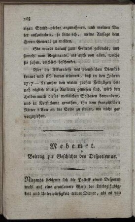 Mehemet. Beitrag zur Geschichte des Despotismus
