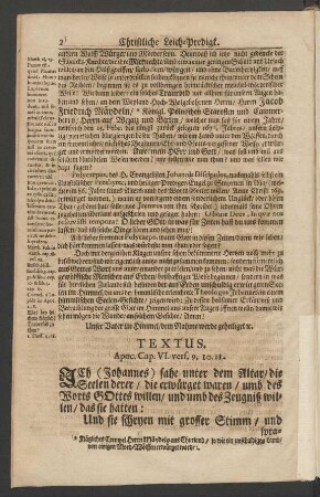 Textus. Apoc. Cap. VI. vers. 9. 10. 11.