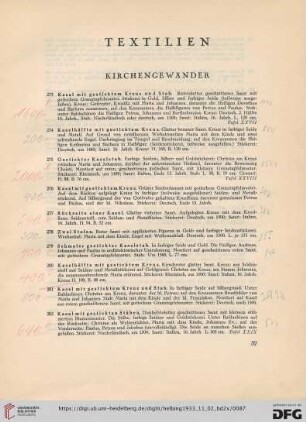 Kirchengewänder (Nr. 273-302)