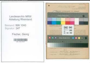 Entnazifizierung Georg Fischer , geb. 23.04.1912 (Stadtangestellter)