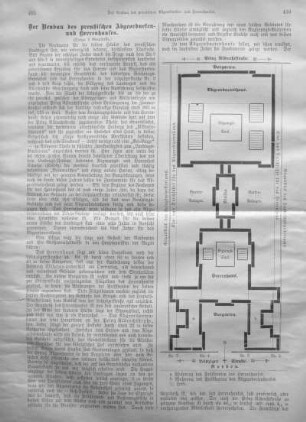 Der Neubau des preußischen Abgeordneten- und Herrenhauses.