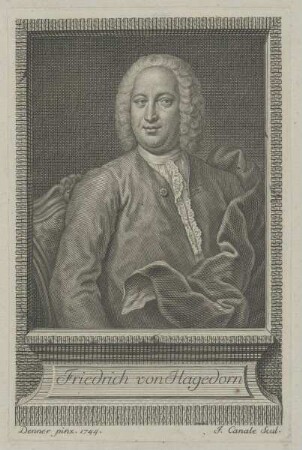 Bildnis des Friedrich von Hagedorn