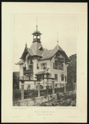 Tafel 29. Villa im Dolder bei Zürich. Architekt. Jul. Kunkler