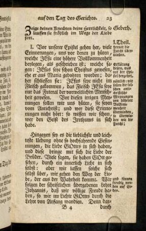 23-29, I. Vor unserer Epistel gehen her, viele ...