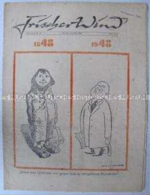 Satirezeitschrift "Frischer Wind" u.a. zum 100. Jahrestag der Bürgerlichen Revolution 1848