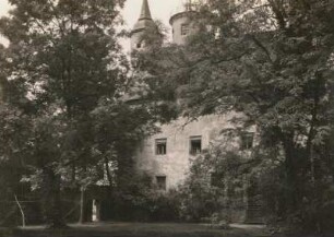 Noschkowitz (Kr. Döbeln). Wasserschloß. Ansicht von Osten.