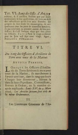 Titre VI.