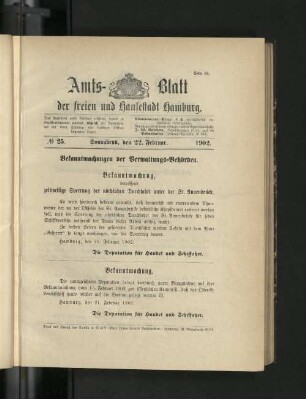 No. 25. 22. Februar. 1902.