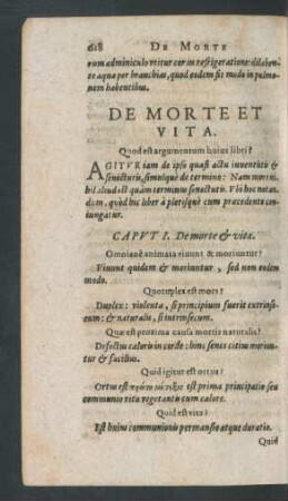 De Morte Et Vita.