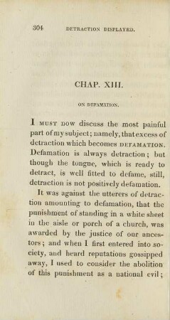 Chapter XIII. On Defamation
