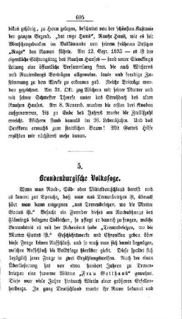 Brandenburgische Volkssage
