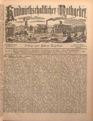 22: Beilage vom Montag, 21. Oktober 1901