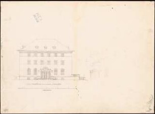 Hotel in einem Seebad: Straßenansicht 1:100