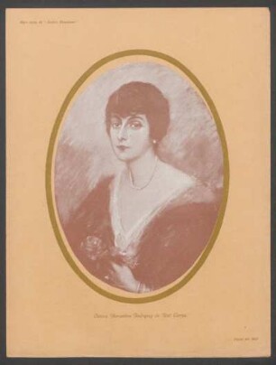 Hors texte de "Anales Mundanos" : Señora Hernestina Rodríguez de Riet Correa, pastel por Hell - [Ilustración]