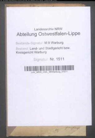 Erblasser: Funcke, Franz Joseph: