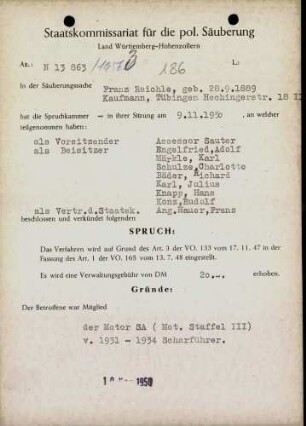 Reichle, Franz
