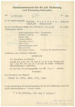 Gussmann, Walter