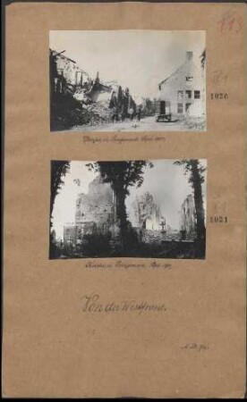 Straße in Langemark Sept. 1917