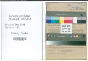 Entnazifizierung Gustav Kesting , geb. 22.01.1904 (Schlosser)