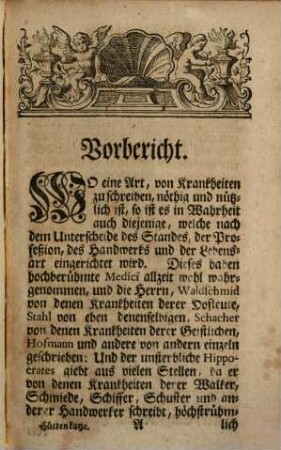 D. Joh. Friedrich Henkels, Kön. Pohln. und Churf. Sächs. Berg-Raths Medicinischer Aufstand und Schmelz-Bogen Von der Bergsucht und Hütten-Katze : auch einigen andern, Denen Bergleuten und Hütten-Arbeitern zustoßenden Krankheiten, Vor dieselben und diejenigen So in Stein, Erz, Metall und Feuer arbeiten, ausgestellet